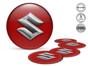 Suzuki Style Autocollants Jantes Insignes Bombés Cache-Moyeu